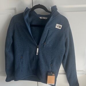 BNWT The North Face Kids  Blue Fleece Jacket Large 14/16